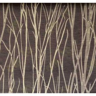 Black Brown Twigs Design Poly Main Curtain Designs